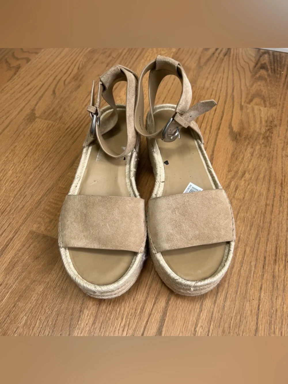 NEW Vince Sandals Women's Belisa Square Toe Espadrille Platform Sz 9.5